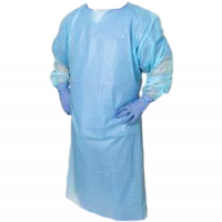 Image of Isolation Gown, Blue, Slipover/Tie Back