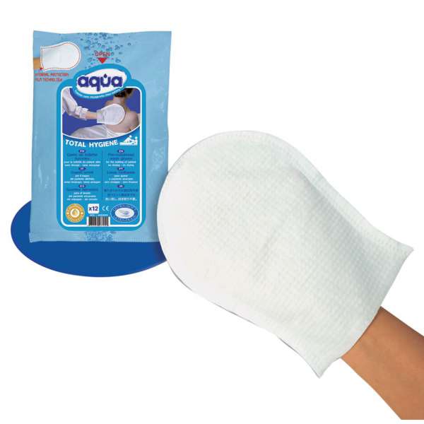 Aqua Total Hygiene Wash Glove 12ct Aqua Total Hygiene Wash Glove 12ct Product Image