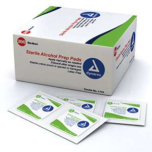 Alcohol Prep Pad medium sterile 100ct Alcohol Prep Pad medium sterile 100ct Product Image