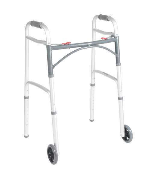 Junior Folding Walker w/5u201d Wheels 2-Btn Junior Folding Walker w/5u201d Wheels 2-Btn Product Image