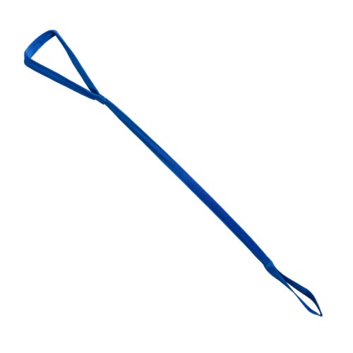 Leg Lifter Strap - Main Image Blue leg lifter strap showing the reinforced hand loop and lower foot loop Product Image