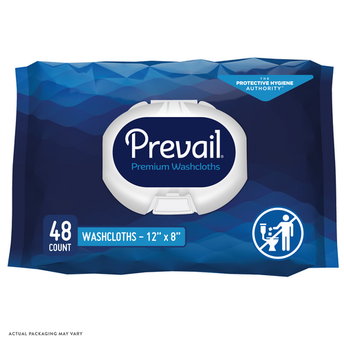 Prevail Adult Personal Wipes, Soft-pack with press-open-lid, 48 count Product Image