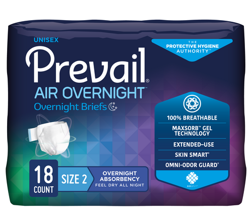 Prevail Air Overnight Incontinence Adult Brief Prevail Air Overnight Incontinence Adult Brief Product Image