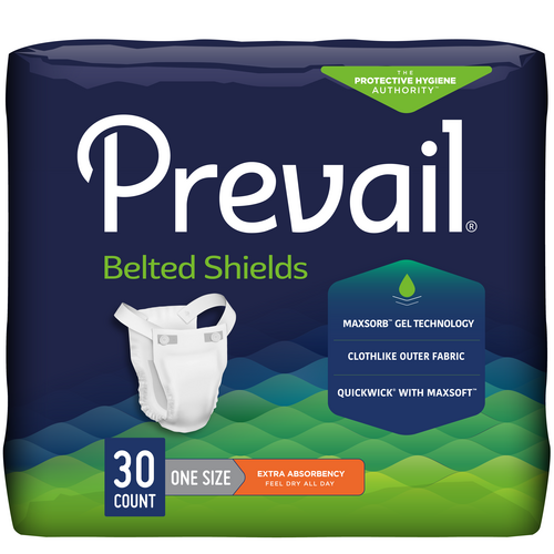 Prevail Belted Shields, Extra Absorbency Prevail Belted Shields, Extra Absorbency Product Image