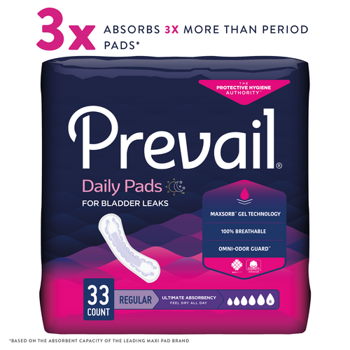 Prevail Bladder Control Pad, Ultimate Absorbency, Regular Length Prevail Bladder Control Pad, Ultimate Absorbency, Regular Length Product Image