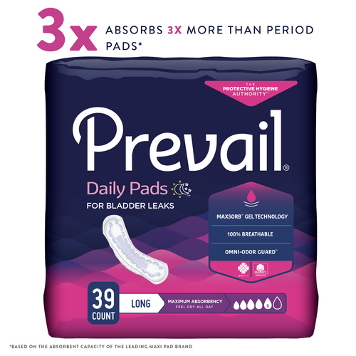 Prevail Bladder Control Pads, Maximum Absorbency Prevail Bladder Control Pads, Maximum Absorbency Product Image