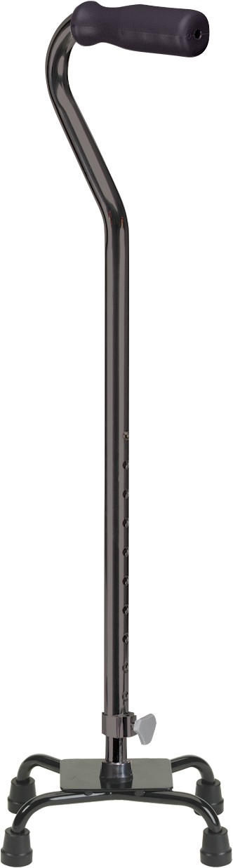 Quad Cane small base black Quad Cane small base black Product Image