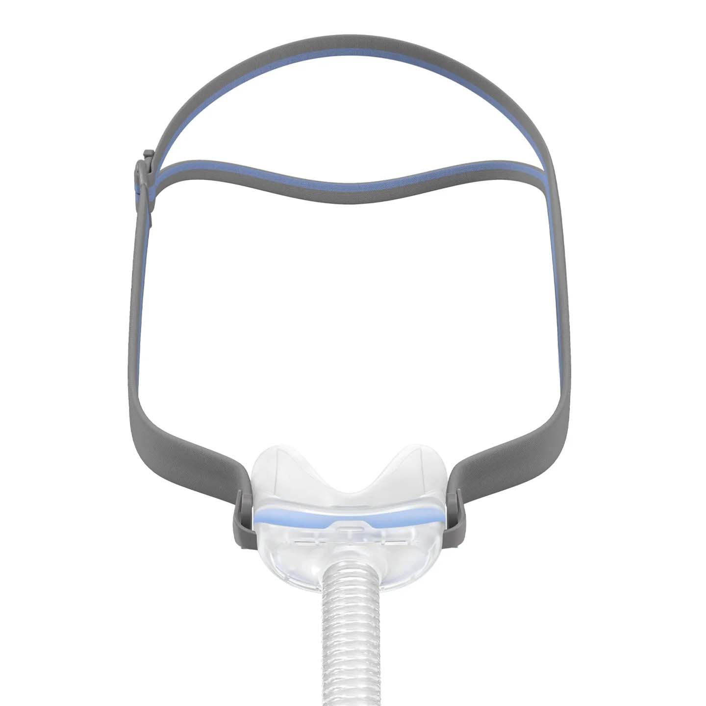 Front studio product view of the ResMed AirFit N30 nasal cradle CPAP mask. Product Image