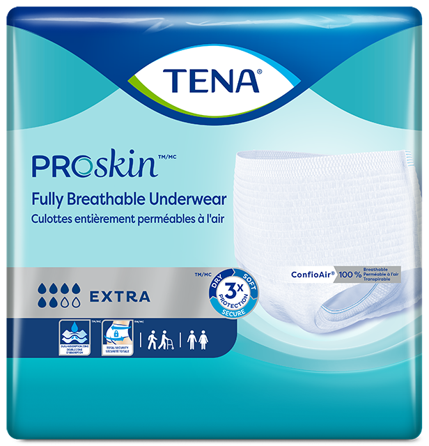 TENA ProSkin Extra Protective Incontinence Underwear package TENA ProSkin Extra Protective Incontinence Underwear package Product Image