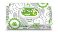 Cuties Baby Wipes scented 72ct softpak