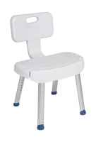 Shower Chair w/Fldg Back tool-free