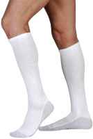 Diabetic Compression Sock Women's 18-25 White