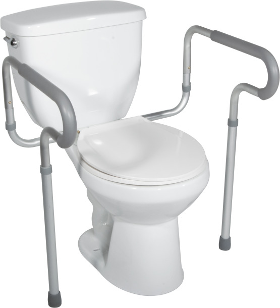 Toilet Safety Frame with Padded Arms Toilet Safety Frame with Padded Arms Product Image