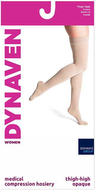 Women's DYNAVEN thigh-high stockings retail box Women's DYNAVEN thigh-high stockings retail box Product Image