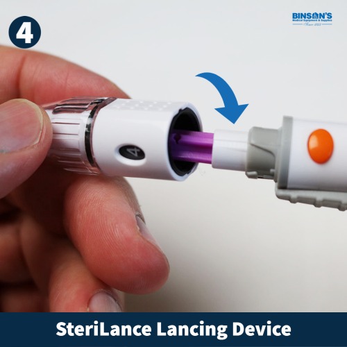 SteriLance Lancet Device Use Instructions step 4