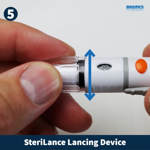 SteriLance Lancet Device Use Instructions step 5