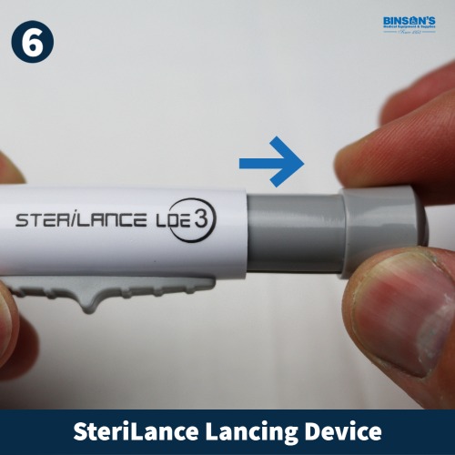 SteriLance Lancet Device Use Instructions step 6
