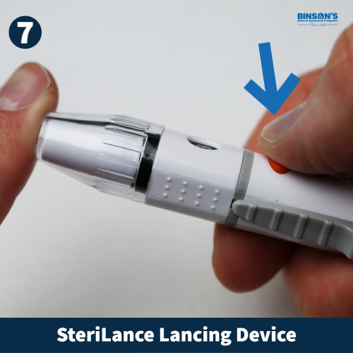 SteriLance Lancet Device Use Instructions step 7
