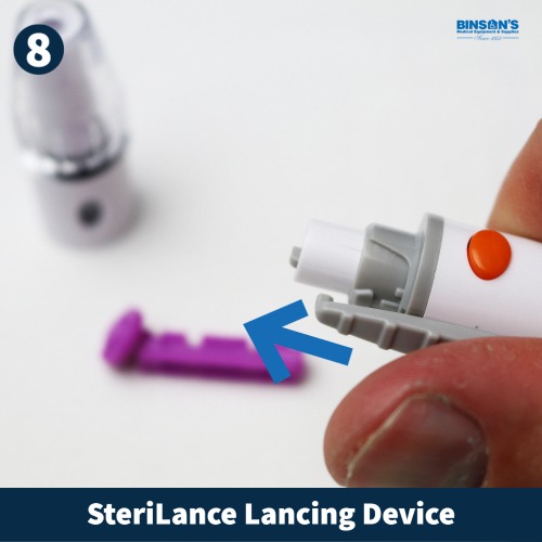 SteriLance Lancet Device Use Instructions step 8