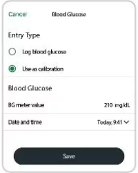 How do I log BG meter values or calibrations* in the Dexcom G7 app?