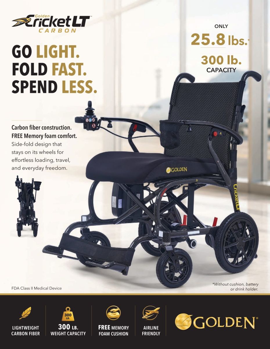 Golden Cricket GP309 Top Fold Power Wheelchair