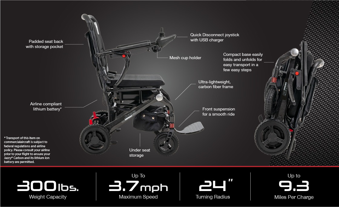 Jazzy Carbon Specifications