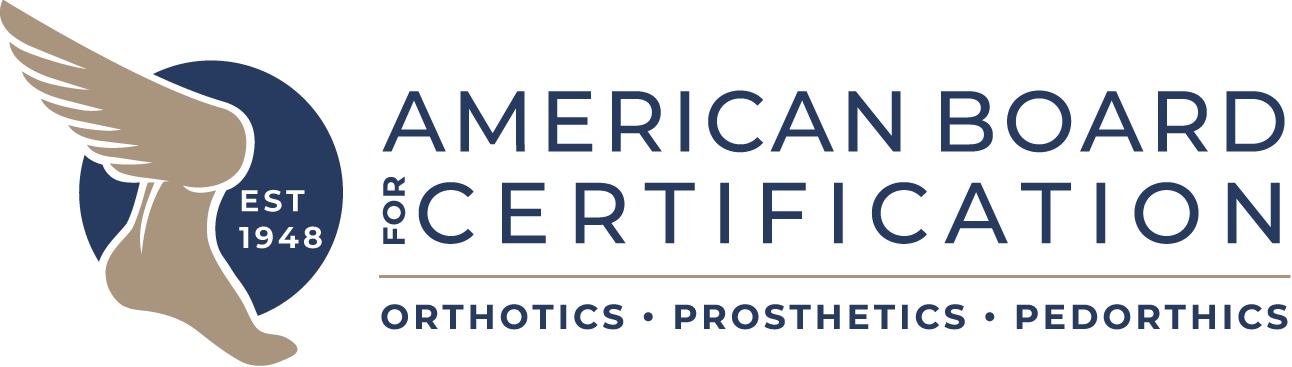 American Board Certification for Orthotics, Prosthetics, Pediatrics Logo