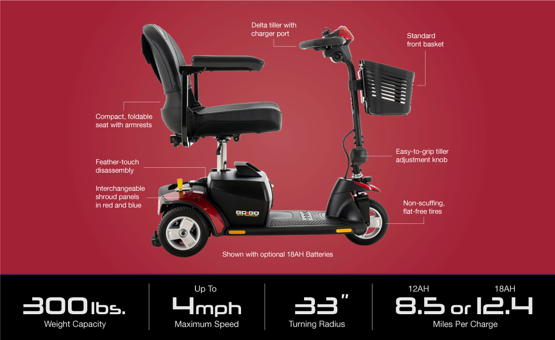 Pride Go-Go Elite Traveller Specifications